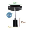 Ver imagem 1 de kit 3x Pendente Tubo Cilindro Alumínio Preto + Filamento Carbono ST64 220V St458