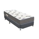 Ver imagem 1 de Cama Box Solteiro: Colchão Espuma Ortobom D33 Light + Base Crc Suede Gray(88x188)