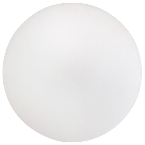 Assento Redondo Banqueta Cadeira Estofados Poltronas H02 Corino Branco 39 cm - Lyam Decor Assento 39