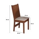 Ver imagem 5 de Conjunto Mesa Sophia 4 Cadeiras Paraty - Bagum Bege Naturalle e Off White