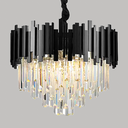 Ver imagem 2 de Lustre Cristal Gloriosa 5xe14 Preto - Taschibra