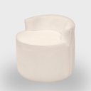 Ver imagem 5 de Kit 1 Poltrona com Sofá Curvo 2 Lugares Feijão Forma Orgânica Bouclé