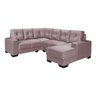 Sofá de Canto 3 e 2 Lugares com Chaise Tatiane Sued Rosa - 1