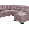 Sofá de Canto 3 e 2 Lugares com Chaise Tatiane Sued Rosa - 2