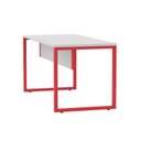 Ver imagem 7 de Escrivaninha Mesa Escritório X 150cm Industrial Cinza e Vermelho