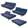 Sofá Cama Reclinável Persia Madero Suede - 3