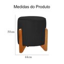 Ver imagem 5 de Poltrona Balanço c/ Puff Melinda Suede Preto