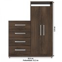 Ver imagem 6 de Cômoda Paris 2 Portas 4 Gavetas - Panorama Móveis