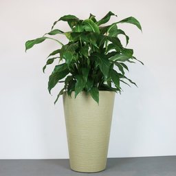 Vaso Terra Cone 38 X 55 Cm Vasart 11 - Granito Areia - 1