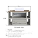 Ver imagem 2 de Conjunto Banheiro Gabinete com Cuba e Espelheira Toalheiro 80cm Crpro-CON033 2 Portas MDP Mel