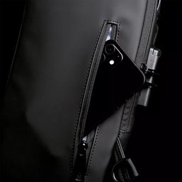 Mochila Anti Furto Transversal Cadeado com Senha Saida Carregador Usb Resistente a Água:marrom/uniss - 6