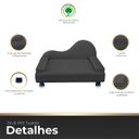 Ver imagem 3 de Mini Sofá Cama Divã Pet Cães e Gatos Orgânico Confortável e Reforçado Suede