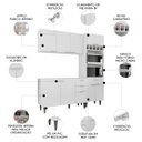 Ver imagem 3 de Armário de Cozinha Cp02 para Pia 120cm Pérola Z34 Branco - Mpozenato