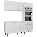 Ver imagem 2 de Armário de Cozinha Cp02 para Pia 120cm Pérola Z34 Branco - Mpozenato