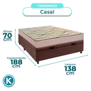 Ver imagem 3 de Cama Box Bau + Colchão Casal D33 Maxsono Paropas