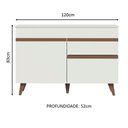 Ver imagem 4 de Balcão Gabinete de Pia Reims Madesa 2 Portas e 1 Gaveta Branco