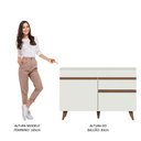 Ver imagem 6 de Balcão Gabinete de Pia Reims Madesa 2 Portas e 1 Gaveta Branco