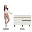 Ver imagem 7 de Balcão Gabinete de Pia Reims Madesa 2 Portas e 1 Gaveta Branco