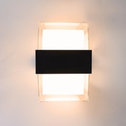 Arandela Quadrada Led 10w 2 Fachos Quente 3000-3500k Bivolt - 1