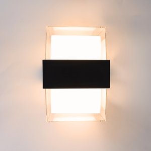 Arandela Quadrada Led 10w 2 Fachos Quente 3000-3500k Bivolt