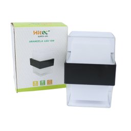 Arandela Quadrada Led 10w 2 Fachos Quente 3000-3500k Bivolt - 2