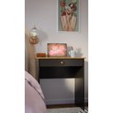 Ver imagem 2 de Escrivaninha Estilo Mesa para Computador ou Notebook com 1 Gaveta - Preto com Freijó