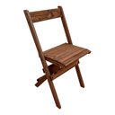 Ver imagem 2 de Kit 10 Cadeiras Dobraveis Madeira Padrão Rústica - Tarimatã