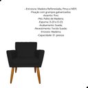 Ver imagem 2 de Poltrona Elegante Cecília em Suede Recepção Escritório
