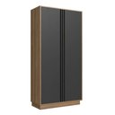 Ver imagem 1 de Armário de Escritório Alto com 2 Portas 80x37x160cm Mel Graf
