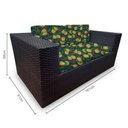Ver imagem 3 de Conjunto Bora Bora Escuro - 1 Sofá 2 Lugares + 2 Poltronas + 1 Mesa de Centro - Zamzibar
