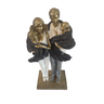 Escultura De Família Decorativa Pais E Casal De Filhos - 5