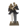 Escultura De Família Decorativa Pais E Casal De Filhos - 1