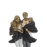 Escultura De Família Decorativa Pais E Casal De Filhos - 6