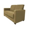 Sofá Namoradeira Pequeno 2 Lugares Imperial Suede Cor:cappuccino - 5