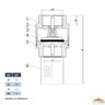 Válvula de Retenção Sucção 3/4 Fundo de Poço em Latão Forjado com Filtro Inox Industrial Ivm Italy - 3