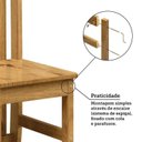 Ver imagem 7 de Kit 6 Cadeiras 100% Madeira Maciça Lille Espresso Móveis Marrom/Nogueira