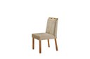 Ver imagem 3 de Conjunto Sala de Jantar Mesa Atenas Madeira Maciça 90x90cm Tampo Quadrado Vidro Off White com 4 Cade