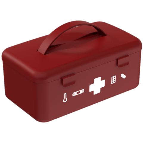 Caixa Organizadora com Alça para Medicamentos Maleta de Remédio Nécessaire Primeiros Socorros Farmác