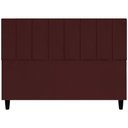Ver imagem 1 de Cabeceira para Cama Queen 160 Cm Elen Suede Bordô Suede