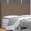 Ver imagem 4 de Cabeceira Queen 1,60m Tânia Suede Caramelo