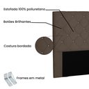 Ver imagem 2 de Cabeceira Queen 1,60m Tânia Suede Caramelo