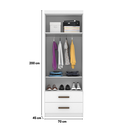 Ver mais imagens de Jogo de Quarto Completo Modulado Solteiro Juvenil Lara - Flex