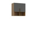 Ver imagem 5 de Módulo Aéreo para Cama de Solteiro Mdf Altezza Trend Belmax:freijó/titânio