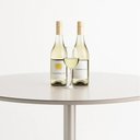 Ver imagem 4 de Mesa de Jantar Redonda com Vidro para 4 Lugares Cloe 108 Cm - Champanhe C/ Off White Fosco