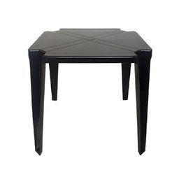 Mesa Plástica Quadrada Monobloco Arqplast Preta - 1