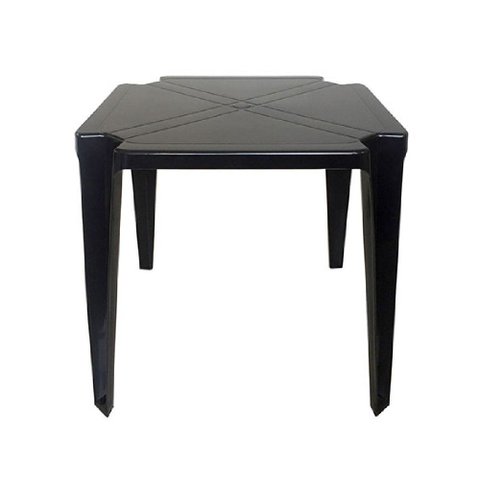 Mesa Plástica Quadrada Monobloco Arqplast Preta