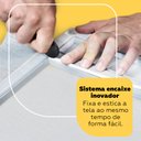 Ver imagem 7 de Mosquiteira para Porta Preta 1,20x2,10m com Tela Resistente À Pet