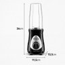 Liquidificador Portátil Mondial Personal Blender Dg-01 Preto com Prata 127v - 3
