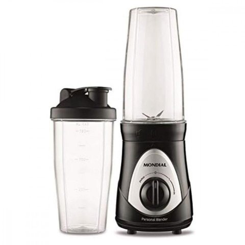 Liquidificador Portátil Mondial Personal Blender Dg-01 Preto com Prata 127v