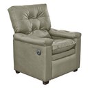 Ver imagem 1 de Poltrona Reclinável com Massagem Imperador Couro Facto Bege Areia - Sofa Store